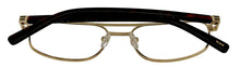 Load image into Gallery viewer, Tumi Mens Stainless Steel Rectangle Eyewear Frame VTU 017 Gold 54mm

