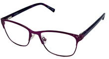 Load image into Gallery viewer, Jones New York Unisex Stainless Steel  Soft Square Eyewear ,VJON497 Purple. 51mm
