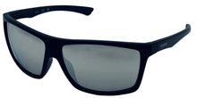 Load image into Gallery viewer, Guess Mens Matte Navy Rectangle Wrap Sunglasses, Silver Mirror Lens. GF0198. 91C
