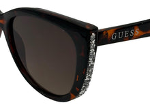 Load image into Gallery viewer, Guess Sunglass Womens Dark Havana Cat Eye Gradient Lens GF0422. 52F
