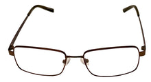 Load image into Gallery viewer, Jones New York Brown Mens Metal Rectangle Eyewear Frame, VJOM371 58mm
