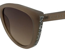 Load image into Gallery viewer, Guess Sunglass Womens Shiny Beige Fashion Cat Eye Plastic Sunglass GF0422. 57F
