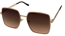Load image into Gallery viewer, Guess Sunglass Womens Gold Oversized Square, Gradient Lens GF0419. 32B
