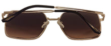 Load image into Gallery viewer, Guess Sunglass Womens Gold Oversized Square, Gradient Lens GF0419. 32B
