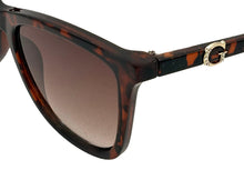 Load image into Gallery viewer, Guess Sunglass Womens Havana Fashion Soft Square Plastic Sunglass GF0421. 52F
