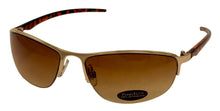 Load image into Gallery viewer, Perry Ellis Mens Sunglass Gold Metal Rimless Aviator, Brown Gradient Len PE14 2
