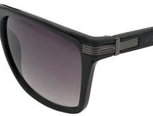 Load image into Gallery viewer, Guess Sunglass Mens Shiny Black Rectangle Plastic, Gradient Lens GF0241. 1B
