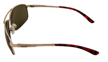 Load image into Gallery viewer, Timberland Sunglass Mens Gold Rectangle Aviator, Green Lens TB7259. 32N
