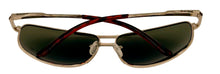Load image into Gallery viewer, Timberland Sunglass Mens Gold Rectangle Aviator, Green Lens TB7259. 32N
