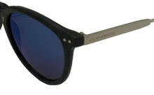 Load image into Gallery viewer, Converse Mens Round Nerd Plastic Black Sunglass, Blue Flash Lens Capitan
