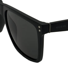 Load image into Gallery viewer, Guess Sunglass Matte Black Mens Plastic Square, Smoke Lens GF0235. 2A

