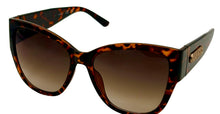Load image into Gallery viewer, Guess Sunglass Dark Havana Oversized Square, Brown Gradient Lens GF0429. 52F
