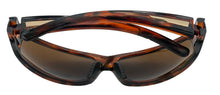 Load image into Gallery viewer, Perry Ellis Mens Sunglass Tortoise Plastic Rectangle Wrap, Brown Lens. PE51. 2
