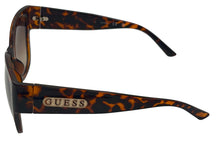 Load image into Gallery viewer, Guess Sunglass Dark Havana Oversized Square, Brown Gradient Lens GF0429. 52F
