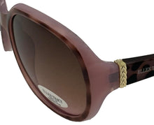 Load image into Gallery viewer, Ellen Tracy Womens Burgundy Demi Plastic Rectangle Sunglass ET556. 2
