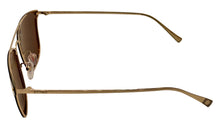 Load image into Gallery viewer, Sting Mens Gold Square Metal Sunglass, Flash Polarized Lens SST 190. 300G
