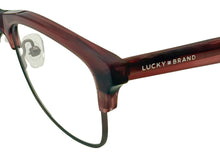 Load image into Gallery viewer, Lucky Mens Ophthalmic Soft Rectangle Purple Metal Frame. D109 55mm
