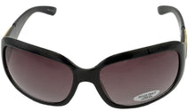 Load image into Gallery viewer, Ellen Tracy Womens Sunglass Plastic Rectangle Black Gold, Gradient Lens ET 517. 1
