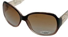 Load image into Gallery viewer, Ellen Tracy Womens Sunglass Plastic Rectangle Ombre Fade Brown Gold. ET 519 3
