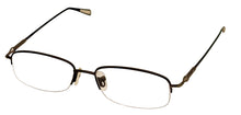 Load image into Gallery viewer, New Balance Mens Taupe Rectangle Rimless Metal Frame 364 3. 53mm
