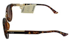 Load image into Gallery viewer, Fila Mens Soft Square Tortoise Gold Sunglass , Brown Gradient Lens SF9280 978

