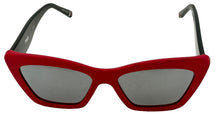 Load image into Gallery viewer, Fila Unisex Sunglasses Plastic Red Cateye, Mirror Lens. SF9481. Red
