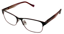 Load image into Gallery viewer, Lucky Womens Ophthalmic Eyeglass Rectangle Stainless Steel D101 Black Metal 53mm
