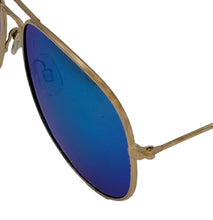 Load image into Gallery viewer, Tony Hawk Mens Sunglass Classic Gold Metal Aviator, Blue Mirror Lens TH47 2

