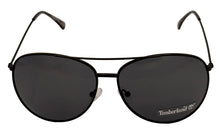 Load image into Gallery viewer, Timberland Sunglass Mens Shiny Black Metal Aviator Solid Smoke Lens TB7181 1A
