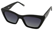 Load image into Gallery viewer, Fila Unisex Sunglasses Plastic Black Cateye, Gradient Lens. SF9481. Black
