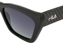 Load image into Gallery viewer, Fila Unisex Sunglasses Plastic Black Cateye, Gradient Lens. SF9481. Black
