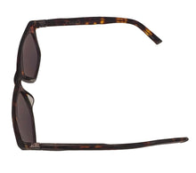 Load image into Gallery viewer, John Varvatos Mens Tortoise Grey Plastic Rectangle Sunglass V515, Mirror Lens
