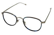 Load image into Gallery viewer, John Varvatos Eyeglasses V370 V/370 Blue/Silver Full Rim Optical Frame 52mm
