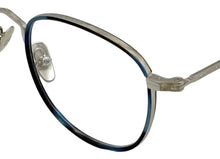 Load image into Gallery viewer, John Varvatos Eyeglasses V370 V/370 Blue/Silver Full Rim Optical Frame 52mm
