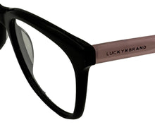 Load image into Gallery viewer, Lucky Brand Mens Soft Square Black Plastic Frame. D203 53mm
