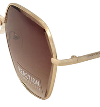 Load image into Gallery viewer, Kenneth Cole Reaction Gold Womens Fashion Square Metal Sunglass KC1389. 32F
