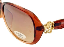 Load image into Gallery viewer, Ellen Tracy Women's Crystal Brown Plastic Rectangle Sunglass ET554. 1
