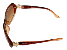 Load image into Gallery viewer, Ellen Tracy Women's Crystal Brown Plastic Rectangle Sunglass ET554. 1
