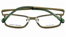 Load image into Gallery viewer, Lucky Brand Mens Green Stainless Steel Rectangle Metal Eyewear VLBD 826 49mm
