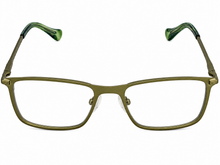 Load image into Gallery viewer, Lucky Brand Mens Green Stainless Steel Rectangle Metal Eyewear VLBD 826 49mm
