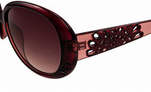 Load image into Gallery viewer, Esprit ET19377 513 Women Violet Wrap Sunglasses Gradient Lens 58-16-134
