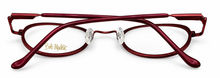Load image into Gallery viewer, Bob Mackie Mens Red Oval Metal Eyewear Frame. BM 853. 46mm
