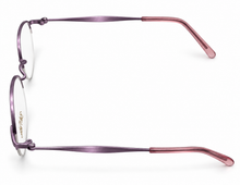 Load image into Gallery viewer, Bob Mackie Mens Satin Violet Round Rimless Metal Eyewear Frame. BM 854. 47mm
