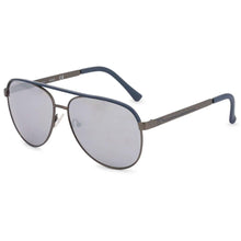 Load image into Gallery viewer, Guess Sunglass Mens Black Metal Aviator, Smoke Mirror Lens GF0172. 1C
