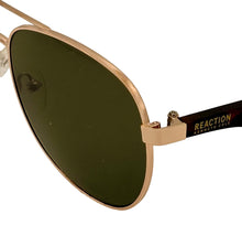 Load image into Gallery viewer, Kenneth Cole Reaction Mens Sunglass Gold Metal Aviator, KC1318 32N
