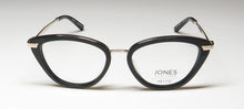 Load image into Gallery viewer, Jones New York Women's Black Cateye Plastic Eyewear Frame J235 Black. 49mm
