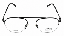 Load image into Gallery viewer, Jones New York Mens Matte Black Rimless Metal Eyewear Aviator Frame. J359. 53mm
