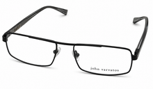 Load image into Gallery viewer, John Varvatos Mens Black Rectangle Metal Eyewear Frame V125. 52mm
