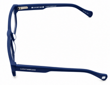 Load image into Gallery viewer, Lucky Big Kids Ophthalmic Rectangle Matte Blue Plastic Frame. D804 46mm
