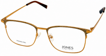Load image into Gallery viewer, Jones New York Gold Mens Metal Rectangle Eyewear Frame, J495 54mm
